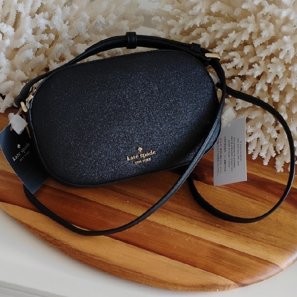 kate spade Handbags - Kate Spade 💥 NWT 💥 Glittery Black Crossbody Bag. Glimmer - NEVER WORN!